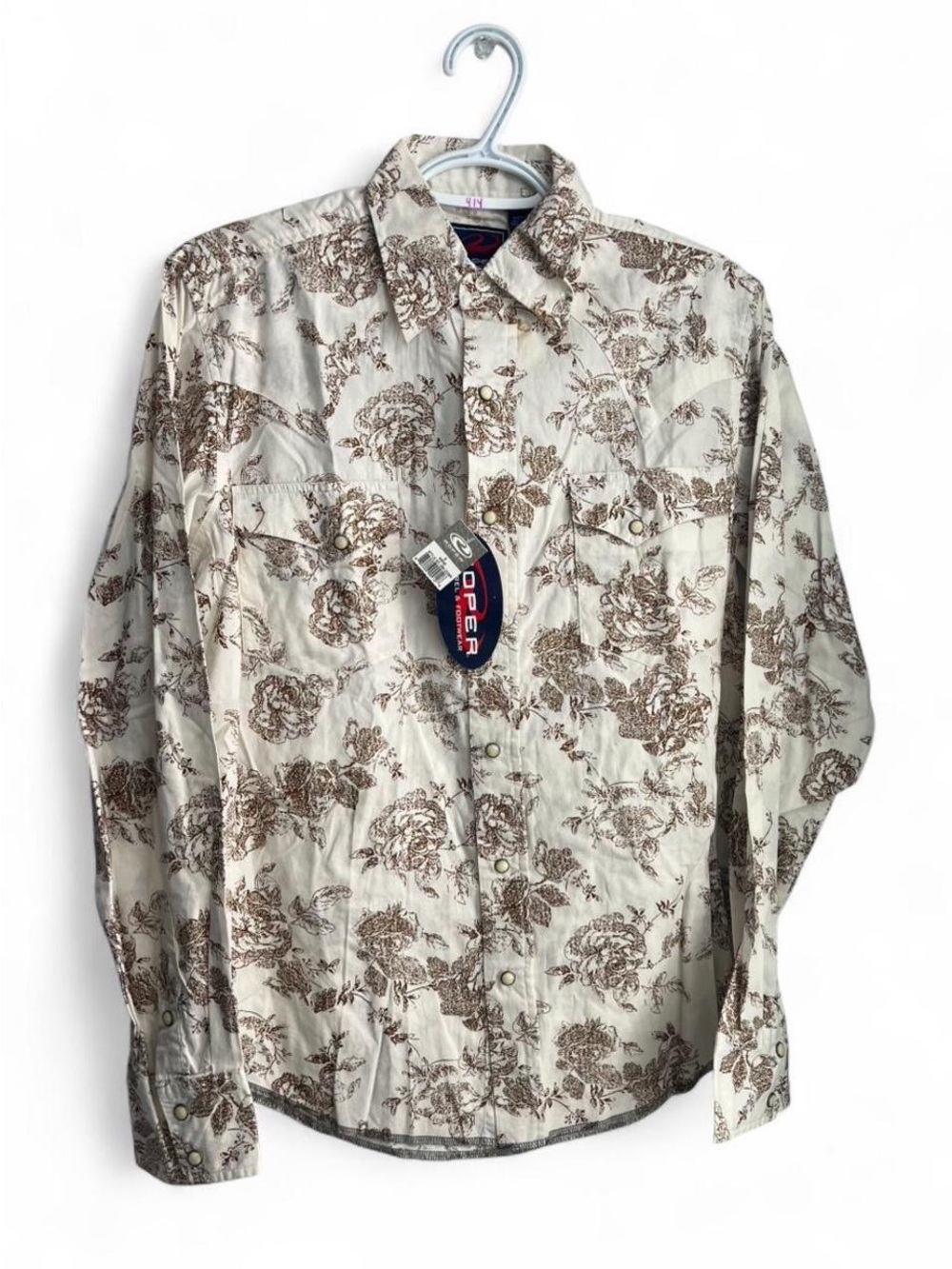 Mens Roper Vintage Pearl Snap Western Shirt size Small